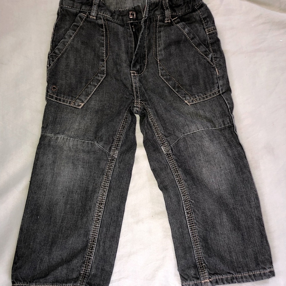 Black straight fit jeans